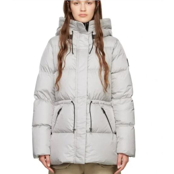 Mackage Jackets & Blazers - MACKAGE Women's Freya City Light Down Jacket XS Silver/Gray Hooded Puffer